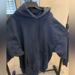 Champion Oversized Hoodie Sweatshirt in Navy